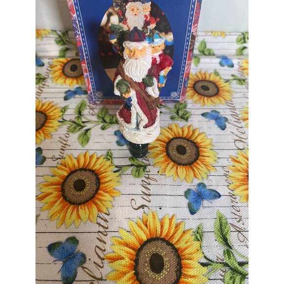 Polystone Santa Claus Lamp Ornament 2 1/8in Tall NIB - Picture 3 of 10